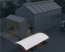 Telha translúcida polipropileno ondulada Telha translúcida polipropileno ondulada